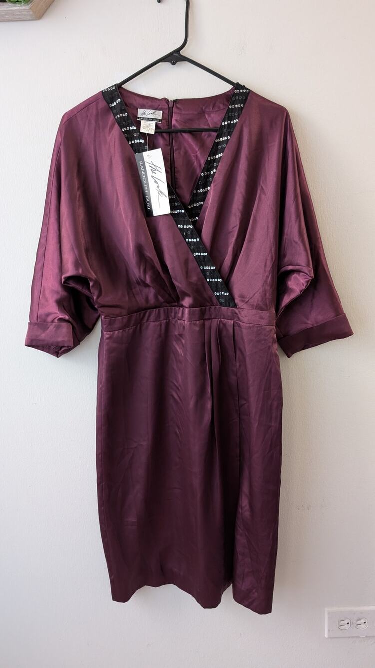 Nwt the look randolph duke vintage satin dress